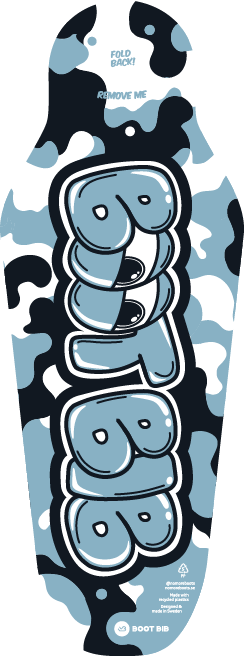 Boot Bib Junior Camo Blue